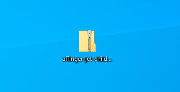 『affinger-jet-child.zip』を取り出す